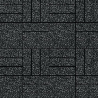 Тротуарная плитка Паркет черный, бассировка 