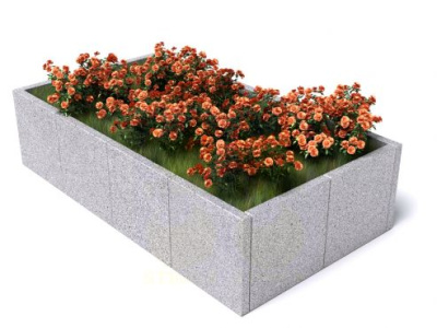 Цветник, высокая клумба ЦВ1 2400х1360х600 мм