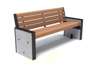 Уличный диван Д702 1620х615х750 мм