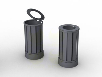 Металлическая урна для мусора уличная У651 400x400x655 мм