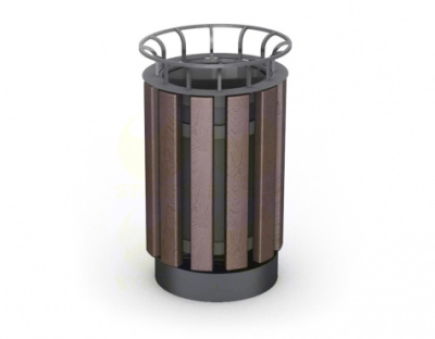 Урна металлическая для мусора уличная U11M5 450x450x750 мм