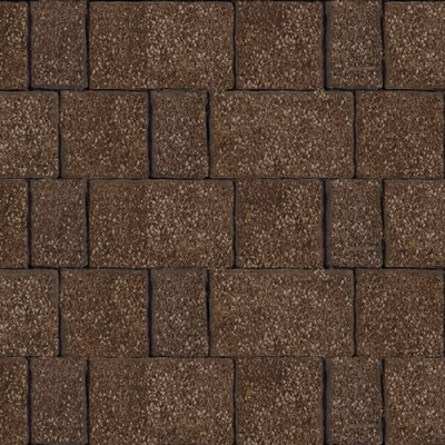 Тротуарная плитка Старый город, Коричневый, бассировка