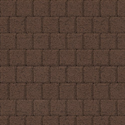 Тротуарная плитка Квадрат малый, коричневый, native 