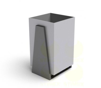 Металлическая урна для мусора уличная U253 360x310x550 мм