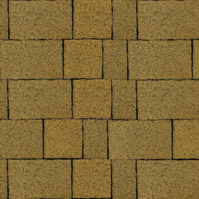 Тротуарная плитка Старый город, Желтый, native