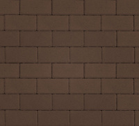 Тротуарная плитка Прямоугольник Лайн Коричневый, гладкая