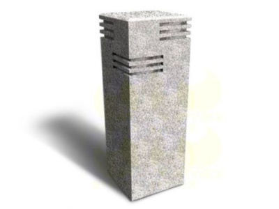 Столбик парковочный СДП1 из архитектурного бетона 300x300x850 мм