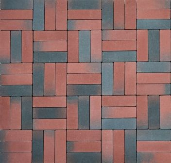 Тротуарная плитка Паркет ST Корунд, гладкая 