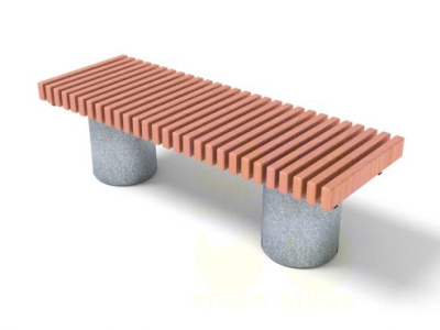 Скамья уличная парковая C759M2 1500х530х435 мм