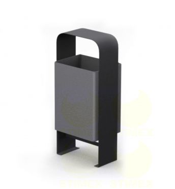 Металлическая урна для мусора уличная U552 (У552) 370х320х860 мм