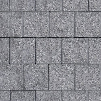 Тротуарная плитка Квадрат большой,серый, бассировка 