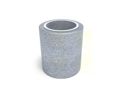 Урна для мусора У750 из архитектурного бетона с металлическим ведром 450х450х600 мм