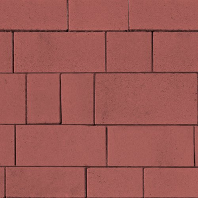 Тротуарная плитка Инсбрук Тироль,Красный гладкая 