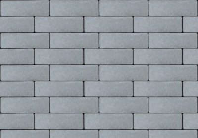 Тротуарная плитка Паркет серый, гладкая 