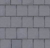 Тротуарная плитка Квадрат большой,серый, гладкая 