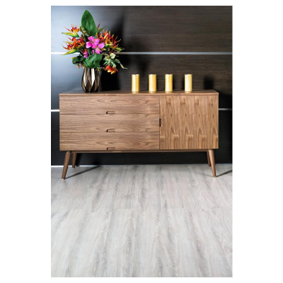 Кварц-виниловая плитка ЕСО 3-14 Дуб Снежный 1219,2х184,15х3mm, 43 класс