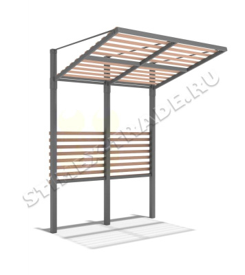 Пергола ПГ-1, серия «Мегаполис»,габаритные размеры 2200x1850x2340 мм