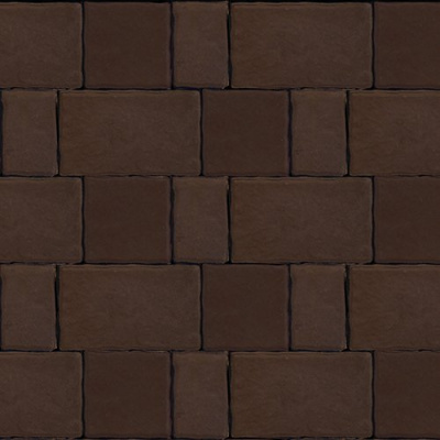 Тротуарная плитка Старый город, Коричневый, гладкая