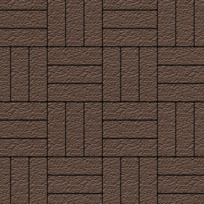 Тротуарная плитка Паркет коричневый, бассировка 