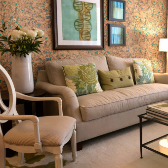 Пробковое настенное покрытие Wall Design Monte Green 600х300х3 мм 