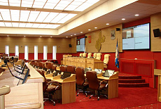 Зал заседаний законодательного собрания Иркутской области