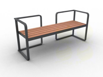 Скамья уличная парковая C652 1580х450х650 мм
