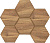 Мозаика SELECTION SI02 Hexagon 250x285x10 мм Непол 