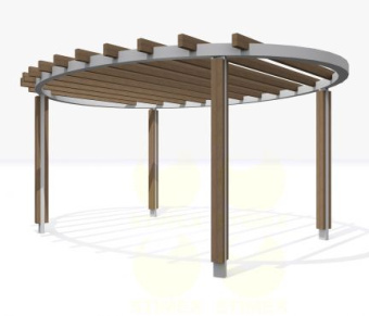 Пергола PG4 5320х4300х3270 мм