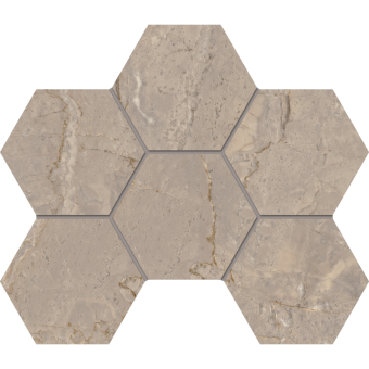Мозаика BERNINI BR02 Hexagon 250x285 мм Непол.