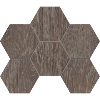 Мозаика KRAFT WOOD KW03 Hexagon 250x285 мм структур.