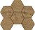 Мозаика SELECTION SI04 Hexagon 250x285x10 мм Непол 