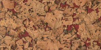 Пробковое настенное покрытие Wall Design Monte Red 600х300х3 мм 