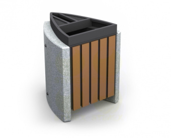 Урна для мусора уличная U10B 600x590x720 мм архитектурный бетон