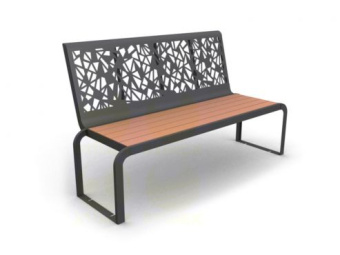 Диван городской уличный D62 1660x670x1010 мм