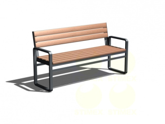 Диван городской уличный D254 1585x530x860 мм