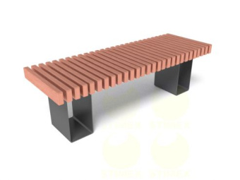 Скамья уличная парковая C759M1 1500х530х435 мм