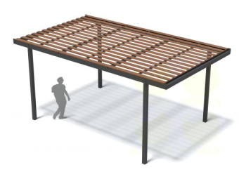 Пергола, навес от солнца PG26 6800х4000х3055 мм