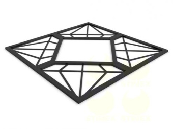 Приствольная решетка ТС6 1200х1200х20 мм