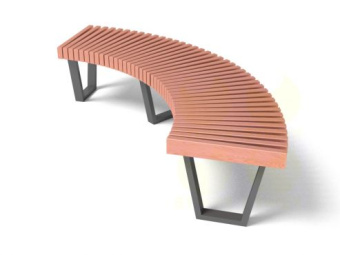 Скамья уличная парковая C757 2200х830х440 мм