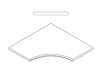 АЙС БОРT.60X60 С ВЫЕМКОЙ УГЛ.ЗАКР.30