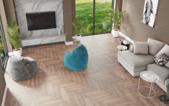 Каменно-полимерная плитка ЕСО 13-2 Дуб Royal 600×125×4mm, 43 класс