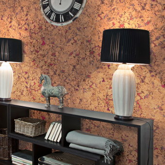 Пробковое настенное покрытие Wall Design Monte Red 600х300х3 мм 