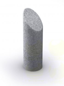 Столбик парковочный SDP17 (СДП17) из архитектурного бетона 200x200x800 мм
