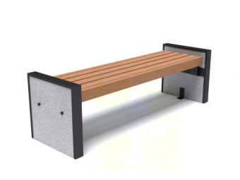 Скамья уличная парковая С701 1620х500х500 мм