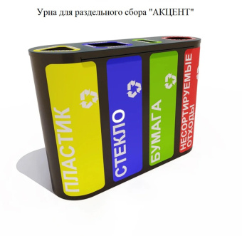 Урна для раздельного сбора мусора