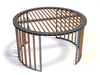 Пергола-навес круглая PG19 4400x4400x 2400 мм