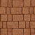 Тротуарная плитка Старый город, Оранжевый, бассировка