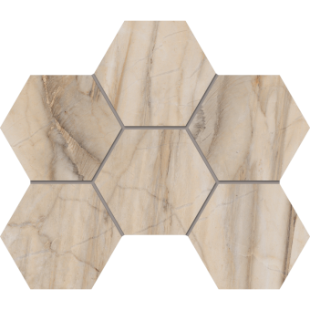 Мозаика BERNINI BR01 Hexagon 250x285 мм Непол.