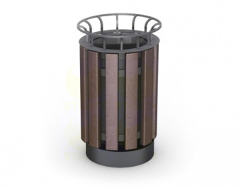 Урна металлическая для мусора уличная U11M5 450x450x750 мм